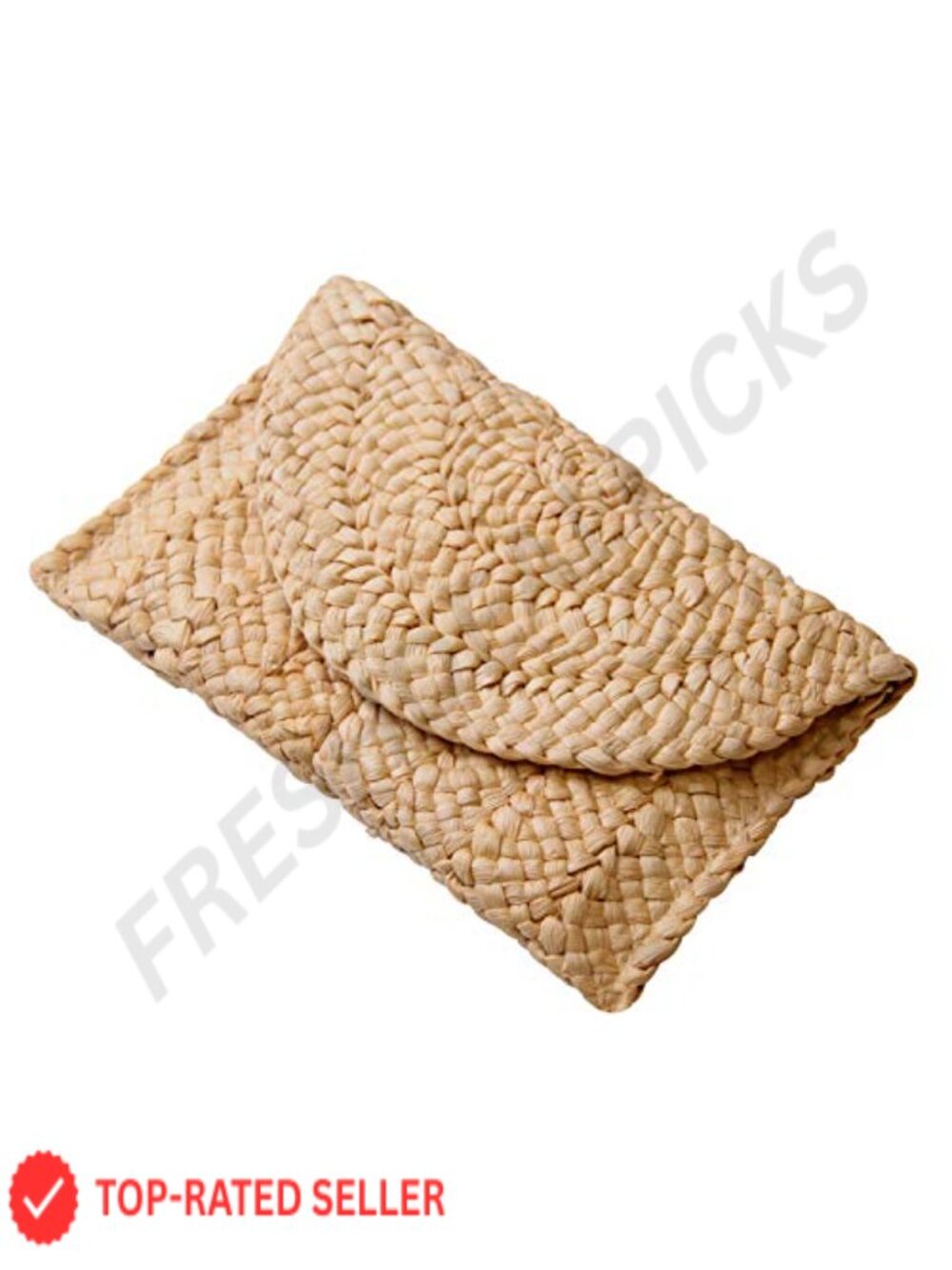 Woven Straw Clutch Purse for Women Summer Beach Envelope Handbag